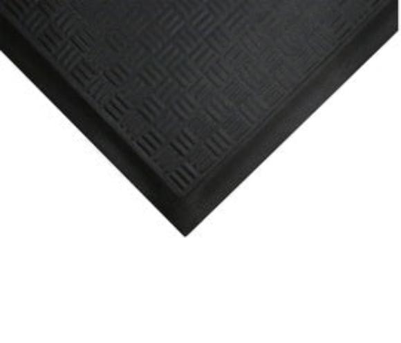 M+A Matting 3.2' X 20.1' Black Nitrile Cushion Station™ Floor Mat
