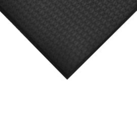 M+A Matting 2' X 35' Charcoal Nitrile/PVC-Blended Cushion Max™ Floor Mat