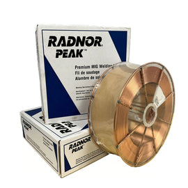 .035" ER70S-6 RADNOR™ PEAK™ S-6 Carbon Steel MIG Wire 33 lb 11" Wire Basket