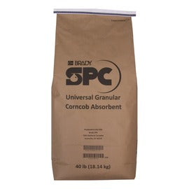Brady® 30" H X 15" W X 8" D Gray Corncob Granular Sorbent