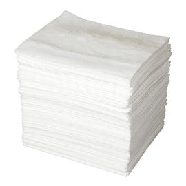 Brady® 15" X 19" ENV® White Meltblown Polypropylene Sorbent Pad