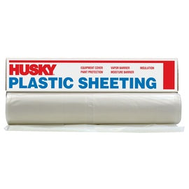 Poly-America 12' X 200' Clear Polyethylene Husky Plastic Sheeting