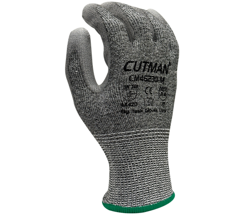 Task Gloves - CUTMAN® - 13 Gauge Gray HDPE shell, Gray Polyurethane Palm Coated, ANSI Cut A4 - Dozen