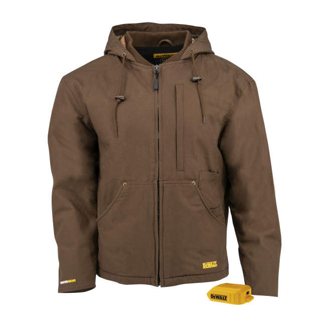 DEWALT Men's Heated Heavy Duty Work Coat without Battery