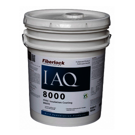 Fiberlock Technologies 5 Gal Pail IAQ 8000 White HVAC Insulation Coating