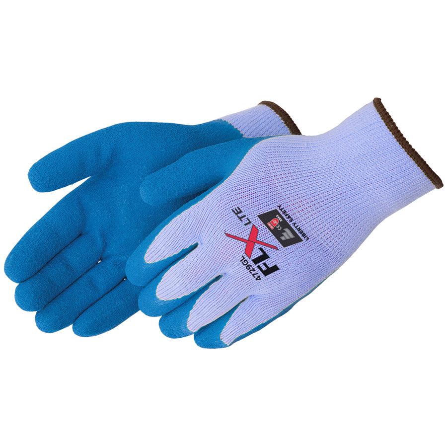 FLX™ LTE Blue Latex Coated Seamless Gloves - Dozen