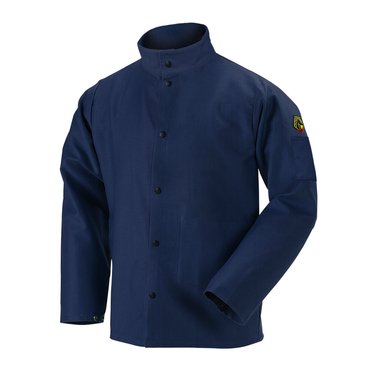 Black Stallion 9oz. FR Cotton Welding Jacket, Navy - FN9-30C
