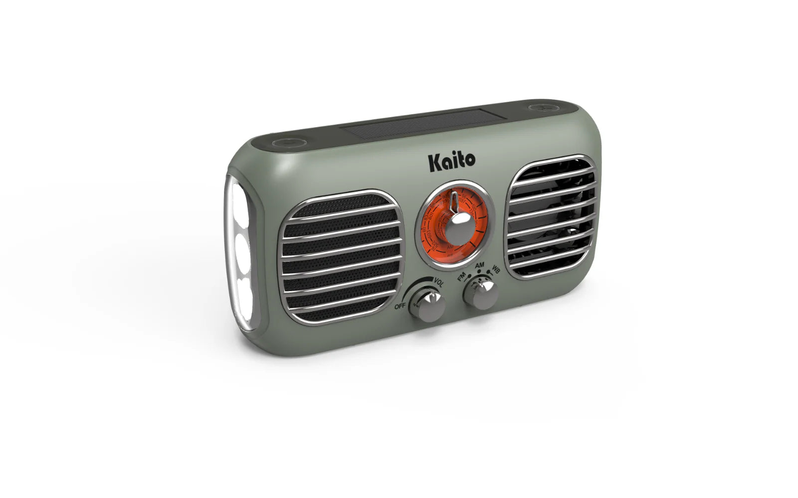 Kaito KA777 AM FM NOAA Weather Emergency Radio with Fan and Flashlight