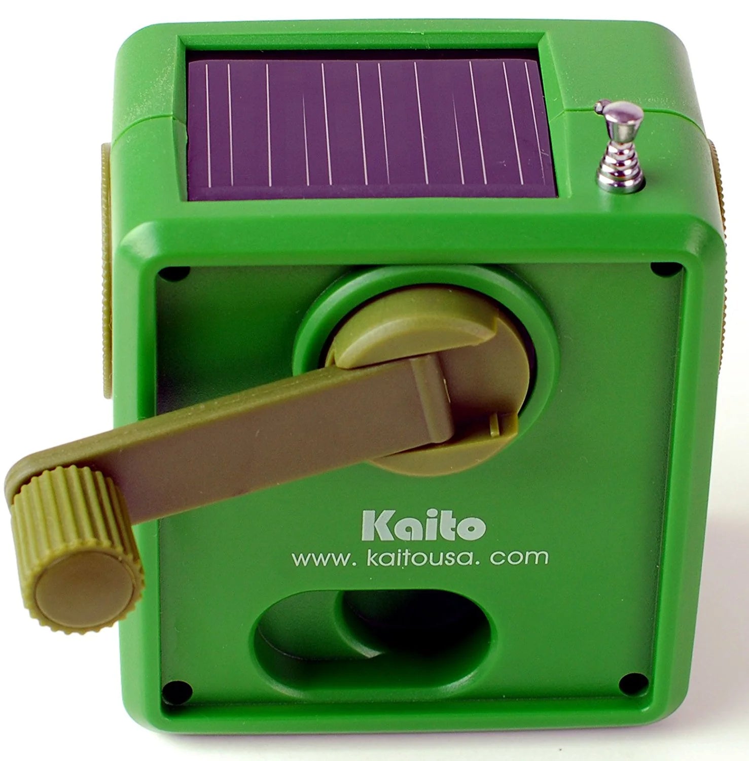 Kaito SB-1059, Mini Hand Crank AM/FM Weather Radio, Green