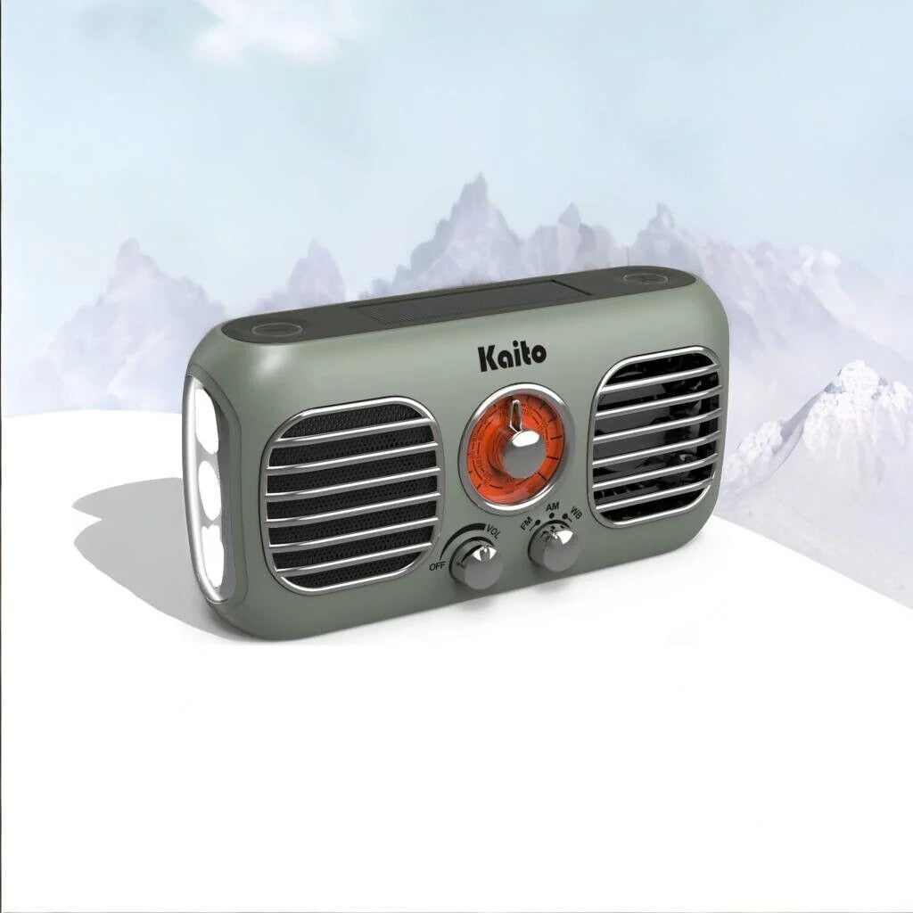 Kaito KA777 AM FM NOAA Weather Emergency Radio with Fan and Flashlight