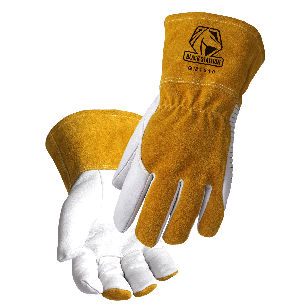 Black Stallion Grain Goat Skin Mig Welding Gloves - GM1510-WT