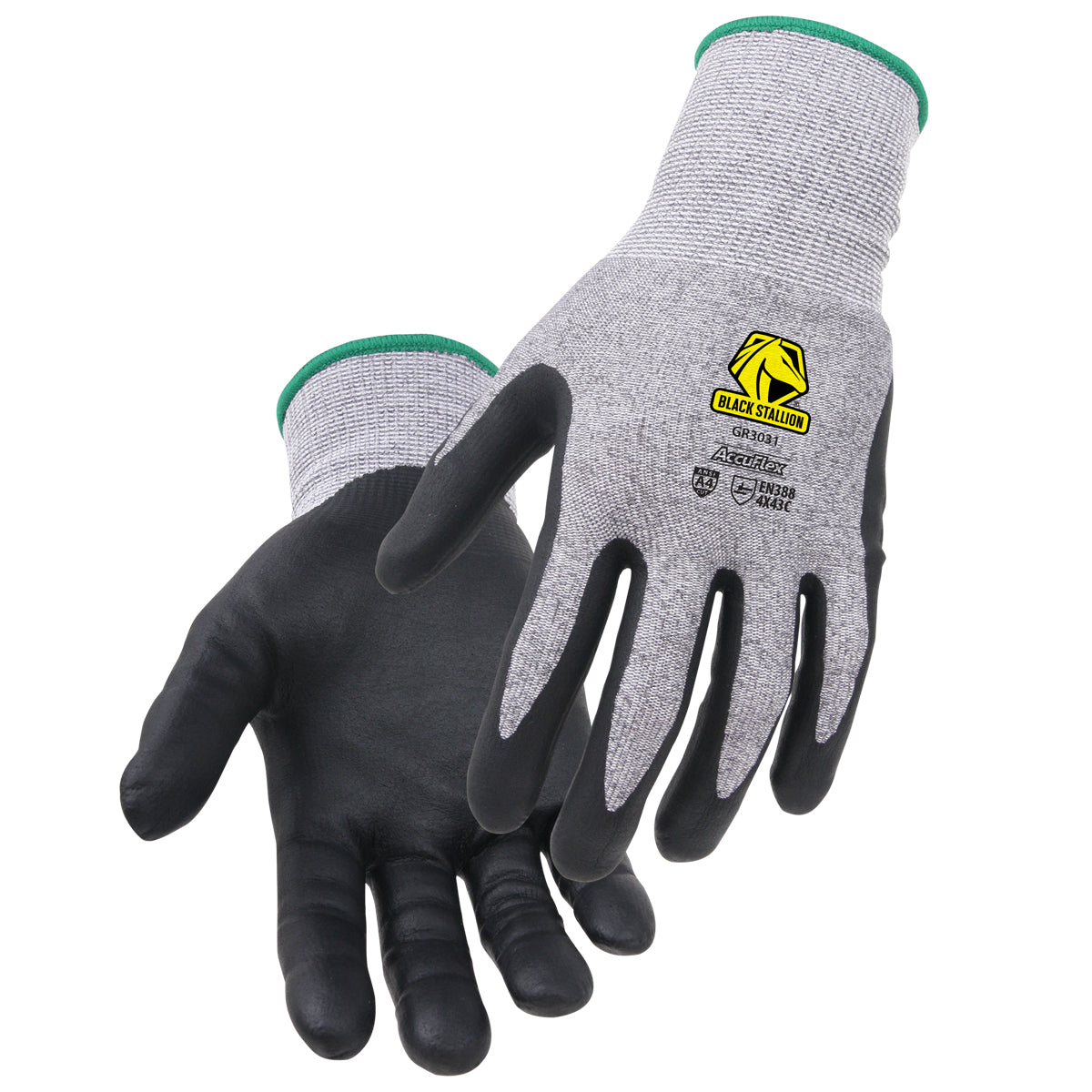 Black Stallion A4 Cut Resistant Gr3031 Accuflex Glove 15G Hppe - GR3031-GB
