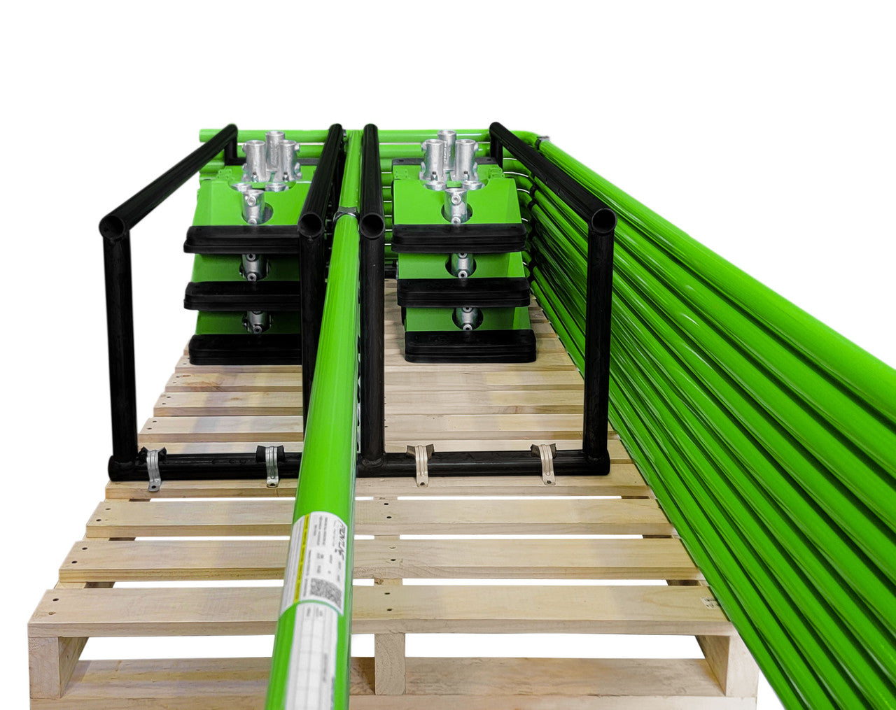 Frontline Guardrail System Non-Penetrating Complete 75' Kit (Meets or Exceeds OSHA and CAL OSHA Standards)