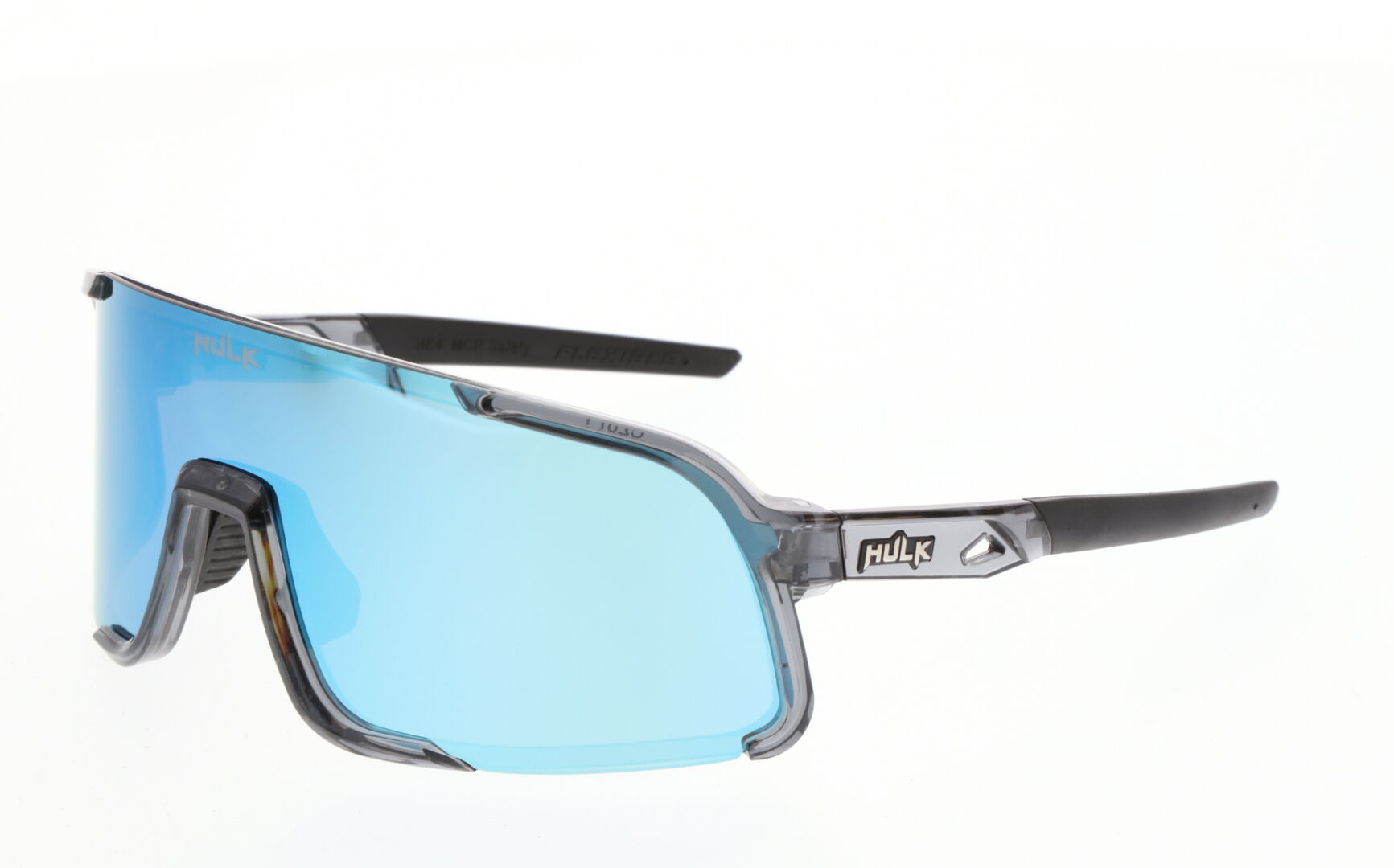MCR Safety - Hulk® HK4 - Stylish, Full-Frame Eyewear - Crystal Gray, Cayman Mirror MAX3