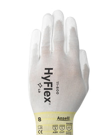 Ansell HyFlex® 11-600 15 Gauge Polyurethane Palm Coated Work Gloves With Nylon Liner And Knit Wrist