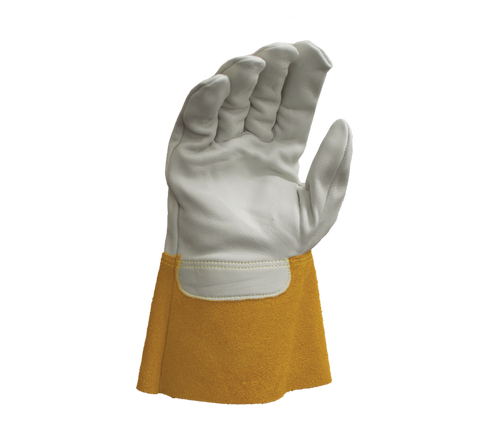 Task Gloves Premium Grain Cowhide, 4" Split Leather cuff, Kevlar® thread sewn - Dozen