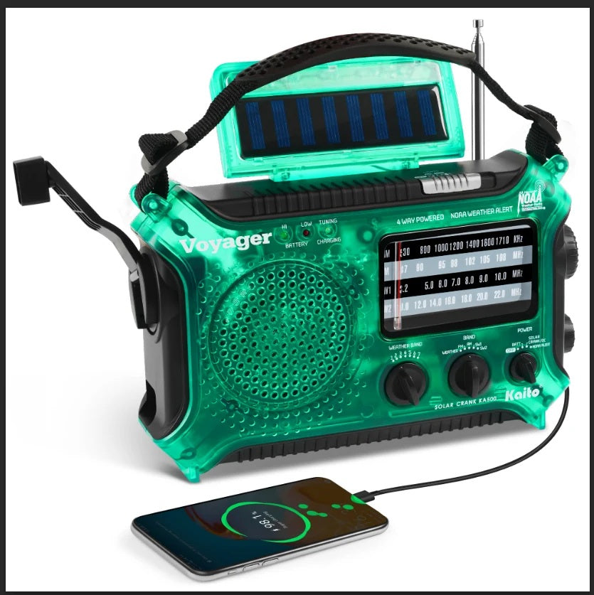 KA500 Voyager: Multifunction Dynamo & Solar Powered Radio