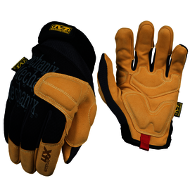 Mechanix Wear Size 9 Black And Brown Material4X® TPR, TrekDry® And EVA Foam Full Finger Mechanics Gloves With Adjustable Wide-Fit™ Cuff