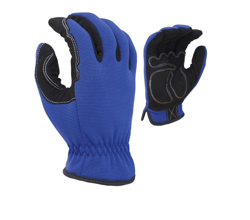 Task Gloves- Mechanic Synthetic Leather, padded contoured palm Gloves