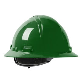 Protective Industrial Products Kilimanjaro™ HDPE Vented Full Brim Hard Hat With Wheel Ratchet/4 Point Nylon Webbing Cradle Suspension