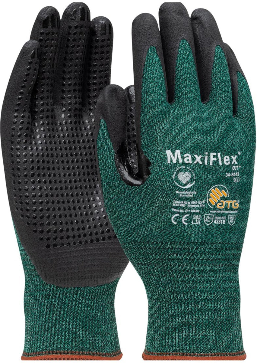Protective Industrial Products MaxiFlex® Cut™ 15 Gauge Engineered Yarn Cut Resistant Gloves With Nitrile Coated Palm And Fingers