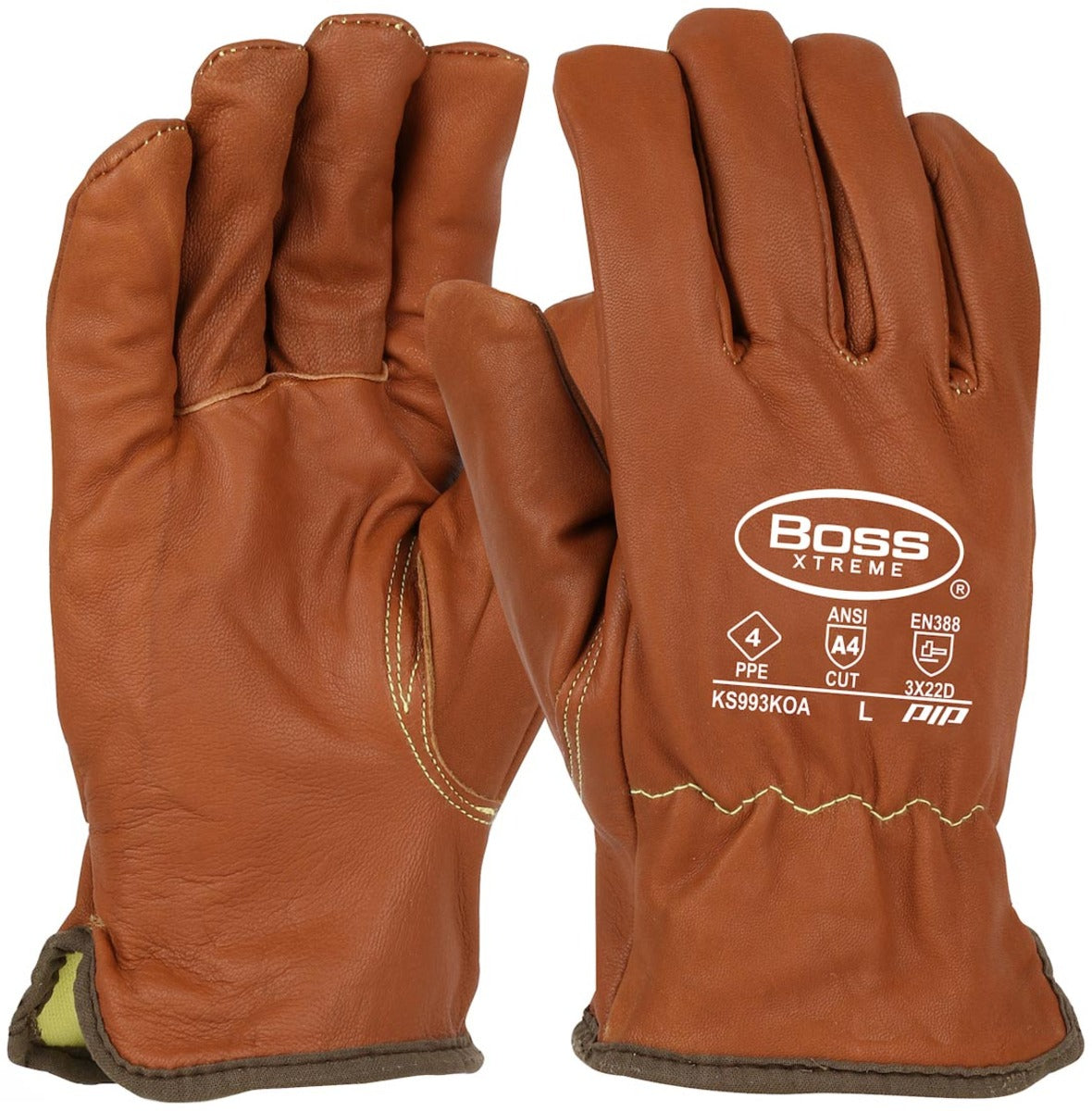 Protective Industrial Products Boss® Xtreme Top Grain Goatskin Cut Resistant Gloves