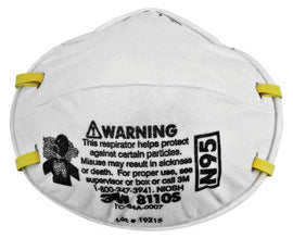 3M™ Small N95 Disposable Particulate Respirator With Advanced Electrostatic Media, Latex Free, Nosefoam, Stapled Headband, Welded Headband