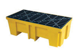 Brady® 17" X 26" X 52" SPC® Yellow Polyethylene Spill Pallet