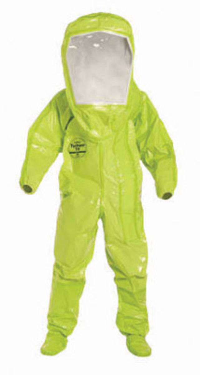DuPont Yellow Tychem® 10000, 28 mil Encapsulated Level A Chemical Protective Suit With Expanded Back And Rear Entry