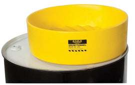Eagle 18" X 7" Yellow HDPE Drum Funnel