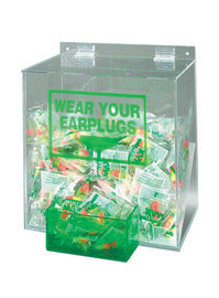 RADNOR™ Rectangular Acrylic Earplugs Dispenser (Earplugs Sold Separately)