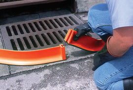 UltraTech 5' X 4" X 4 1/2" Ultra-Spill Berm Plus Orange Polyurethane