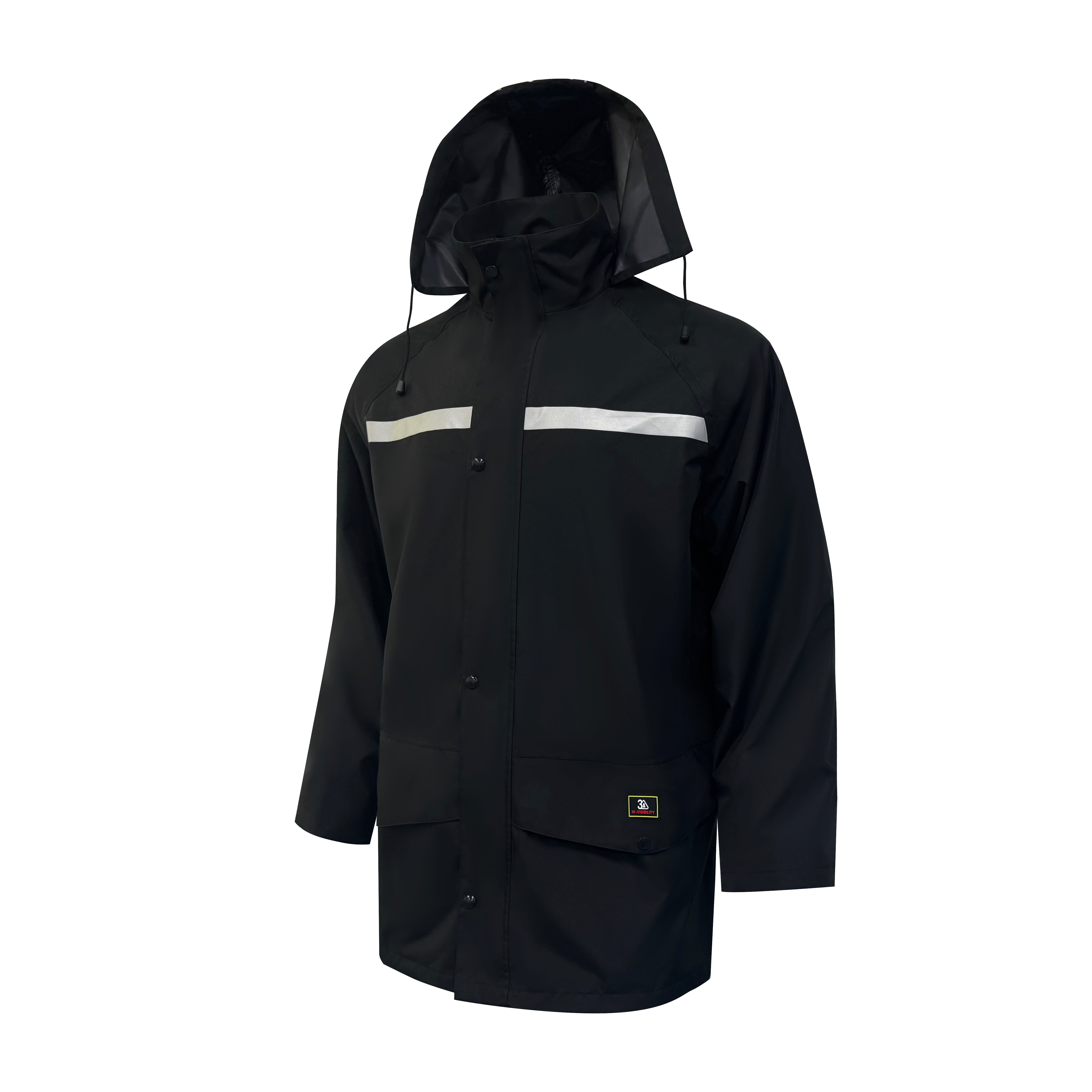 3A Safety Non ANSI Black Rainsuit Set R3800BK