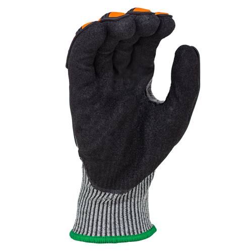 Task Gloves - 13 Gauge Engineered HDPE Shell, Double Dipped Sandy Nitrile Palm with TPR Overlays - Dozen