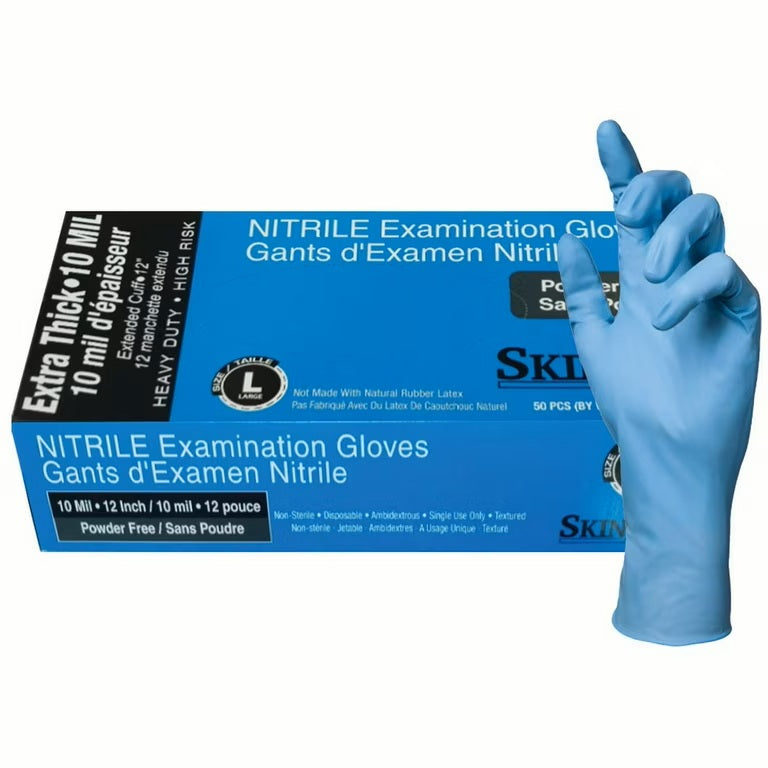 Skintx - Nitrile Powder-free 10 Mil Exam Extended Cuff - Box