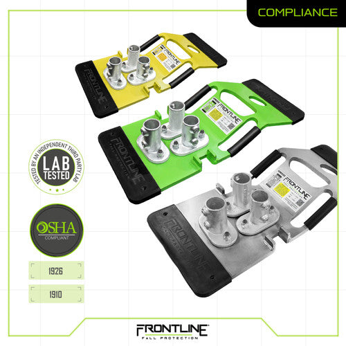 Frontline Universal 5' Guardrails with Bases Complete Kit (50')