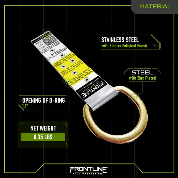 Frontline ROSU01SS Stainless Steel Permanent Use Roof Anchor