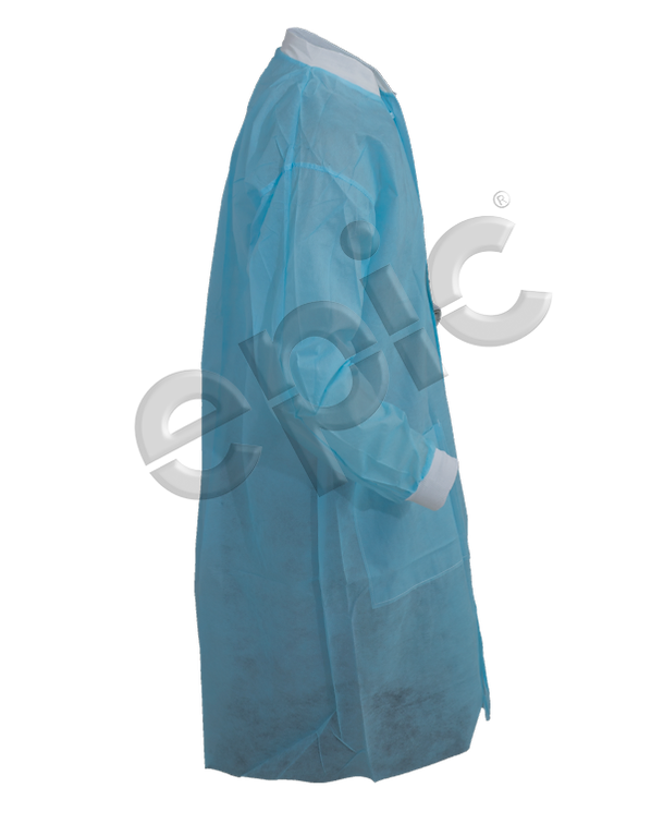 EPIC- Blue Lab Coat with Snap Front - Case