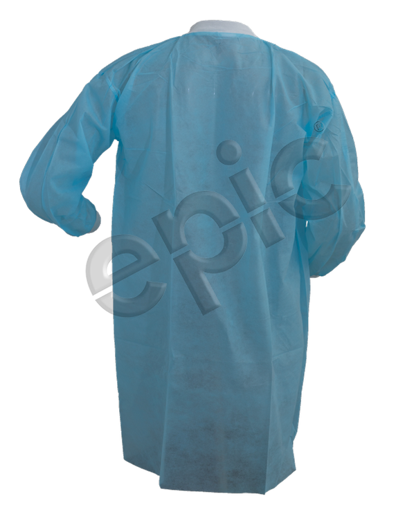EPIC- Blue Lab Coat with Snap Front - Case