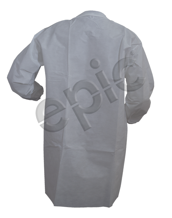 EPIC- White Lab Coat with Snap Front - Case