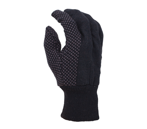 Task Gloves - PVC Dotted General Weight Brown Jersey Work Gloves (12dz per case) (MEN'S) - Dozen