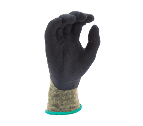 VERSUS® - 15 Gauge Camo Green Hi-Elasticity Nylon shell, Black RevoTek® Palm coated, Double dipped - Dozen