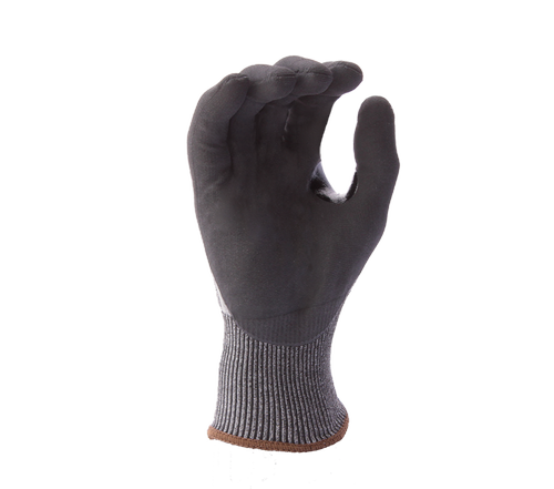 Versus Plus® - 18G Gray Falstone® shell, Micro-Foam Nitrile palm coated, Reinforced Thumb Crotch, Touchscreen compatible, ANSI A7 - Dozen