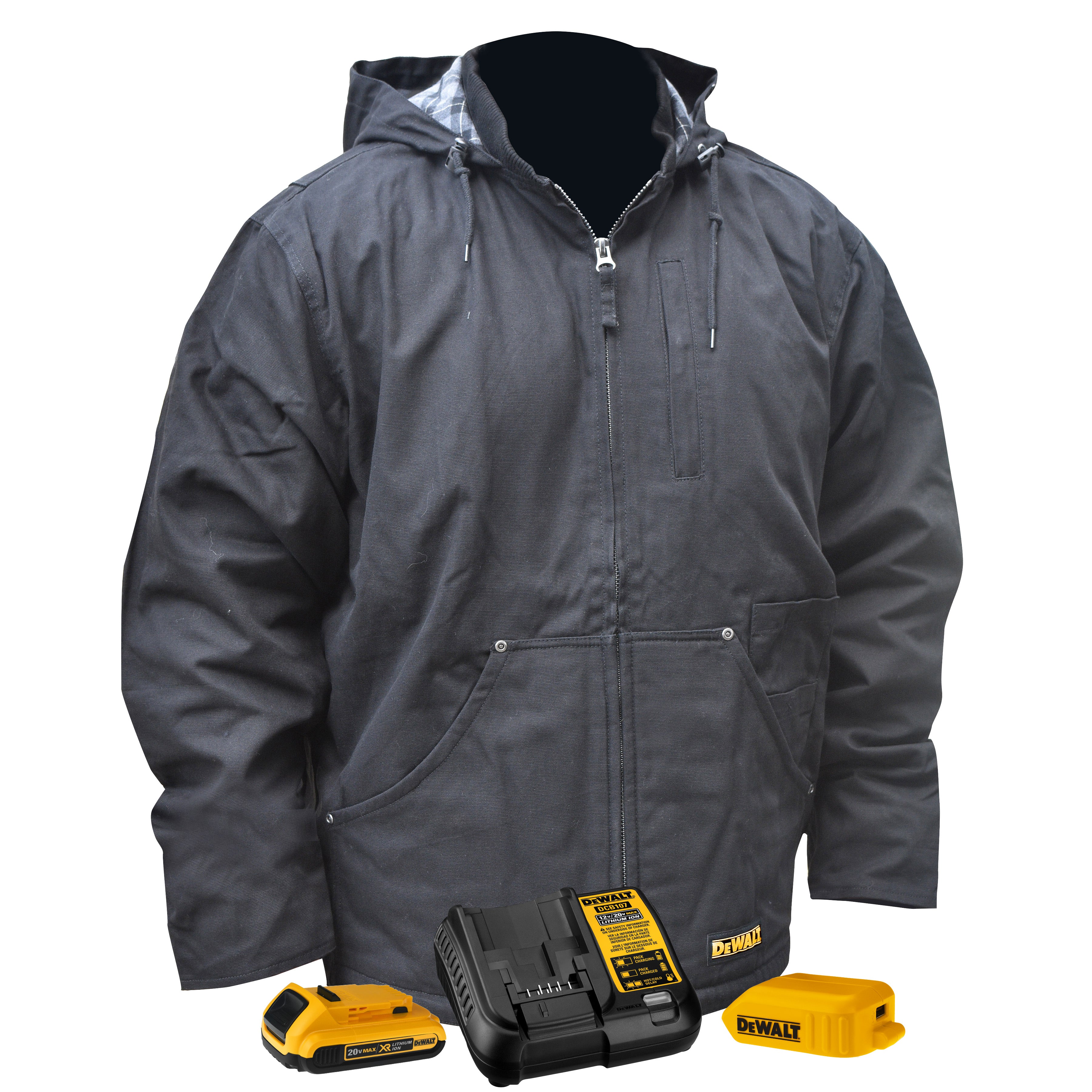 Dewalt Men's Heated Coat Kitted - Black