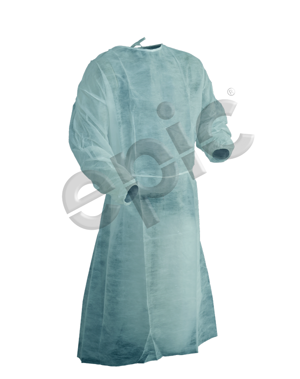 EPIC- Blue Isolation Gown - Case