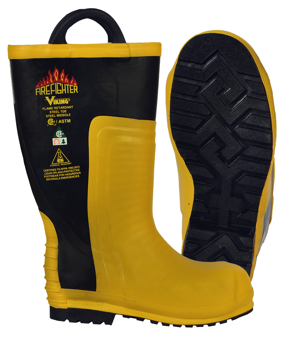 Viking Men s Firefighter Chainsaw Boot Size 12 Black