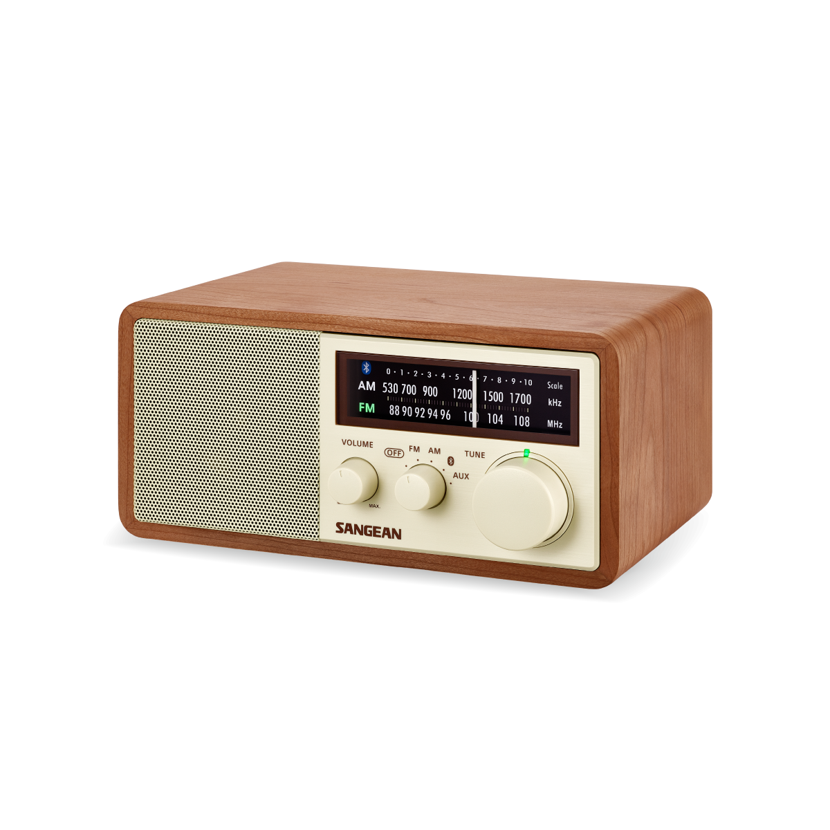 AM / FM / AUX / Bluetooth Wooden Cabinet Radio-eSafety Supplies, Inc