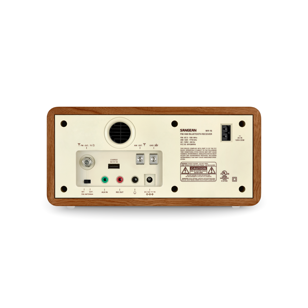 AM / FM / AUX / Bluetooth Wooden Cabinet Radio-eSafety Supplies, Inc