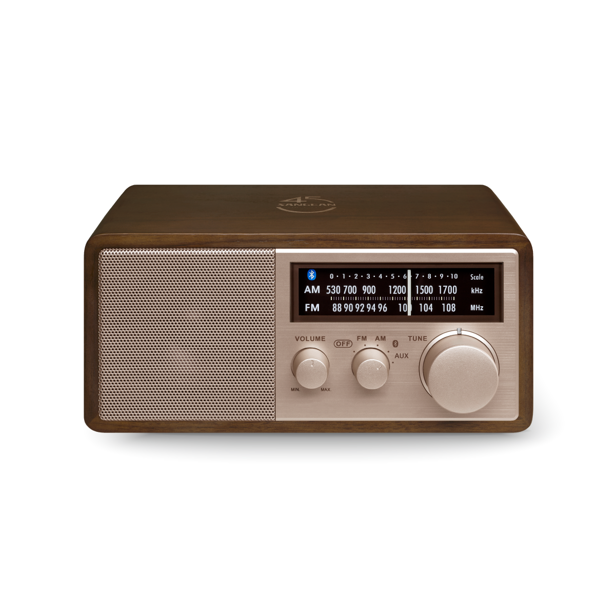 AM / FM / AUX / Bluetooth Wooden Cabinet Radio-eSafety Supplies, Inc
