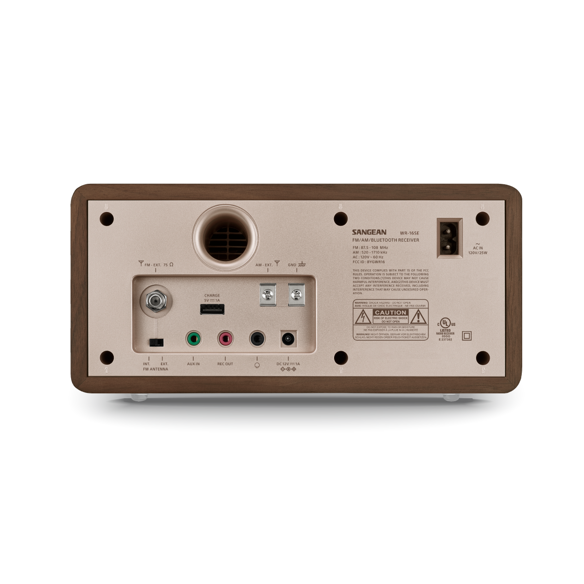 AM / FM / AUX / Bluetooth Wooden Cabinet Radio-eSafety Supplies, Inc